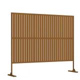 75 in. x 48 in. Brown Patio Privacy Screen