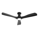 Dovanpaul 52in Black 3-Blade Flush Fan