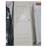 Six panel off white interior door aprox 30"x80"