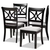 Clarke Grey & Espresso Dining Chair (4)