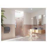 Stellar 39" Pivot Frameless Shower Door