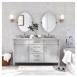 Aberdeen 60in Bath Vanity w/ Marble Top