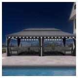 Purple Leaf 14x24ft Aluminum Gazebo