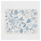 Threshold Cork Floral Placemat, Blue