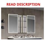 Aluminum LED Medicine Cabinet w/ Mirror