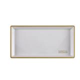 Cook with Color Football Platter Cream/Gold