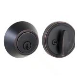Aged Bronze Single Cylinder Deadbolt