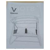 Veikous Wicker outdoor swing