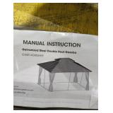 Galvanized Steel Double Roof Gazebo (Box 2 of 2)