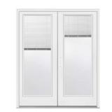 72x80 Primed Steel Door with Blinds