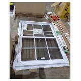 Double Hung Window w Screen, 35" x 48" White
