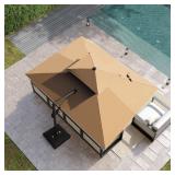 Double Top 11x9 ft Cantilever Umbrella Stand