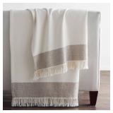 Company Salma Throw Blanket Ivory/Beige