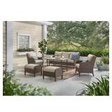 Windsor 6-Piece Brown Wicker Set