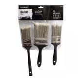 Utility Paint Brush Set: Flat 2", 3", Angled