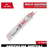 6 in. 14 TPI Sawzall Blades, 5-Pack
