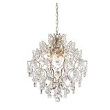 Daisy 20in Brushed Silver 5-Light Chandelier