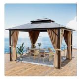 AOXUN 12-ft x 10-ft Gazebo with Hardtop