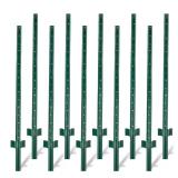 5 ft Green Metal U-Channel Posts (10-Pack)