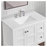 Etyi 36x22 Vanity Top, Carrara White