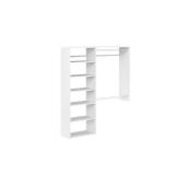 Essential 36-60W White Wood Closet System