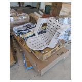 Skid Lot: Chairs, 30" Wall Cabinet, Shower Pan, e