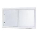 Left-Hand Vinyl Sliding Window, Dual Pane