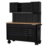 Husky 56 in. W Mobile Workbench 10-Drawer