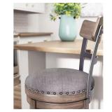 Caitbrook 24 in Gray Bar Stool