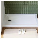 48 in. L x 32 in. W Shower Pan (Left Drain)