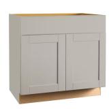 Shaker 36"W x 24"D Base Cabinet, Dove Gray