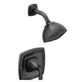 Voss 1-Handle Shower Trim in Matte Black