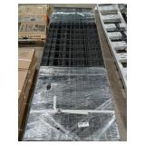 folded metal wire panels,