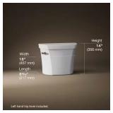KOHLER Highline 1.6 GPF Toilet Tank, White