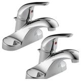 Delta Foundations 4-in Faucet, 2-Pack