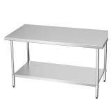KLEENSTEEL 30x60" NSF Stainless Worktable