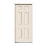 36x80 6-Panel Primed Front Door, 90 Min Fire Rate