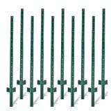 5 ft Green Metal U-Channel Posts (10-Pack)