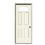 36x80 Primed Steel Front Door,Damaged