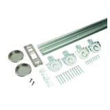 48 in. Steel Sliding Door Set