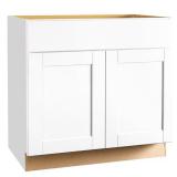 Shaker 36"W x 24"D x 34.5"H Cabinet w/ Glides