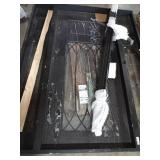 Entry door with broken glass