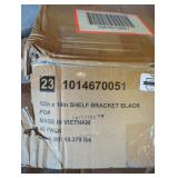 12" x 14" Shelf Brackets, Black