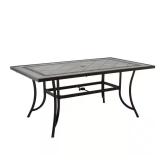 Dark Bronze Cast Aluminium Table 40x68