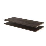 35 in. x 14 in. Espresso Wood Shelves (2-Pack)