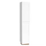 Shaker Pantry Cabinet Satin White + Husky 3 Ton G