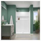 ShowerCast 48x34 Alcove Shower Pan White
