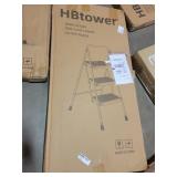 HBtower 3 step ladder; Black