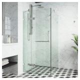 VIGO Monteray Chrome Shower Door 3/8" Glass