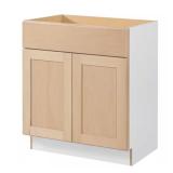 30" W x 24" D x 34.5" H Cabinet, Unfinished